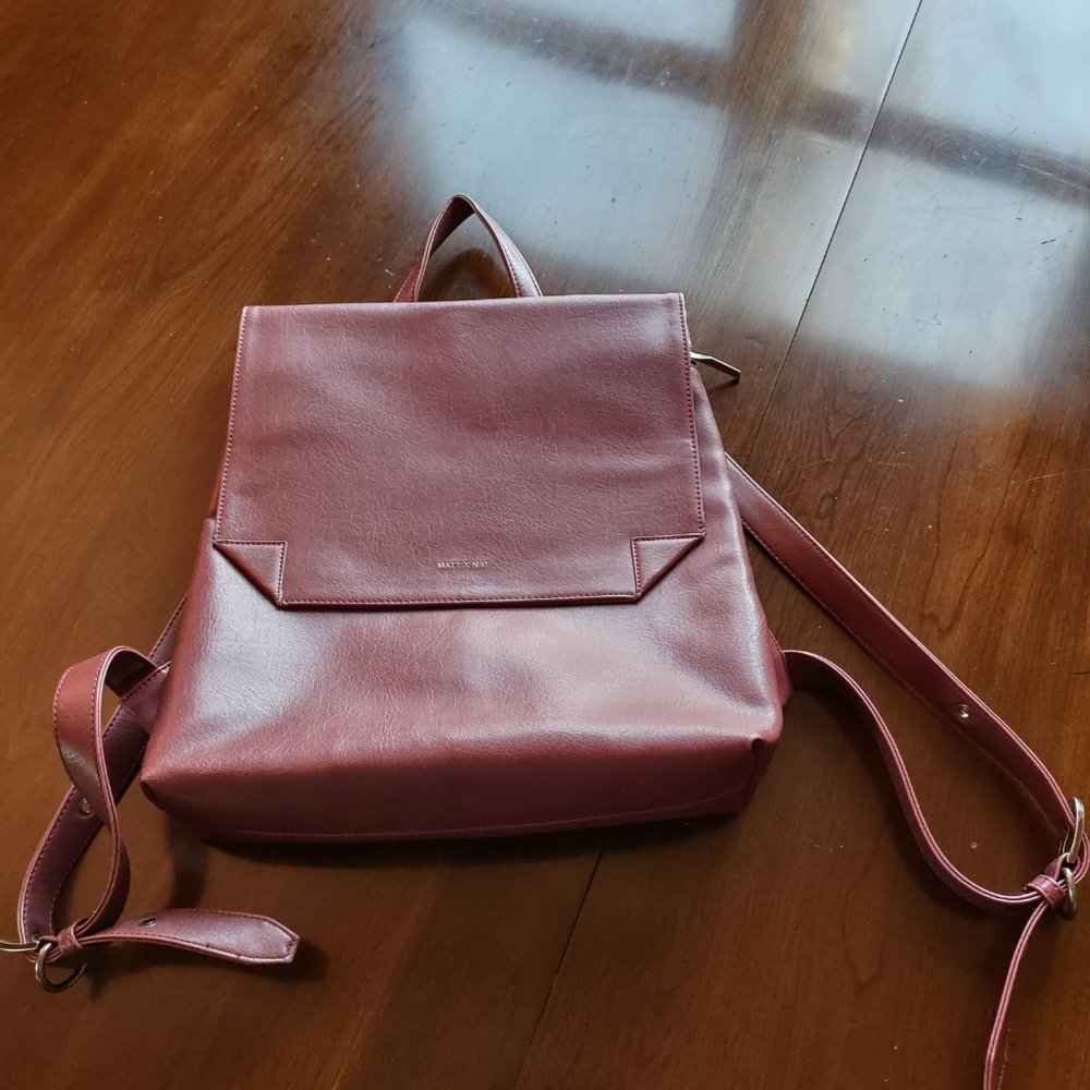 Matt & Nat Volta Maroon (red) Backpack